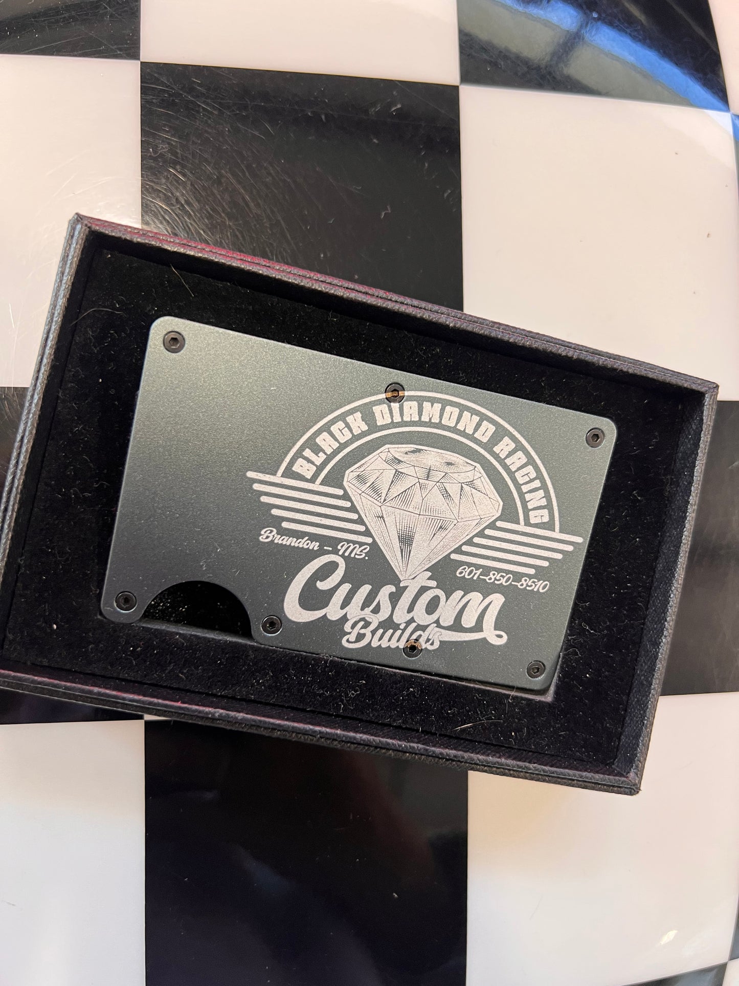 BDR Custom Engraved Metal Clip Wallet